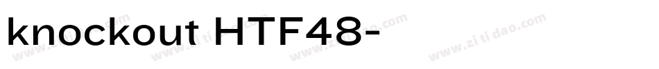 knockout HTF48字体转换